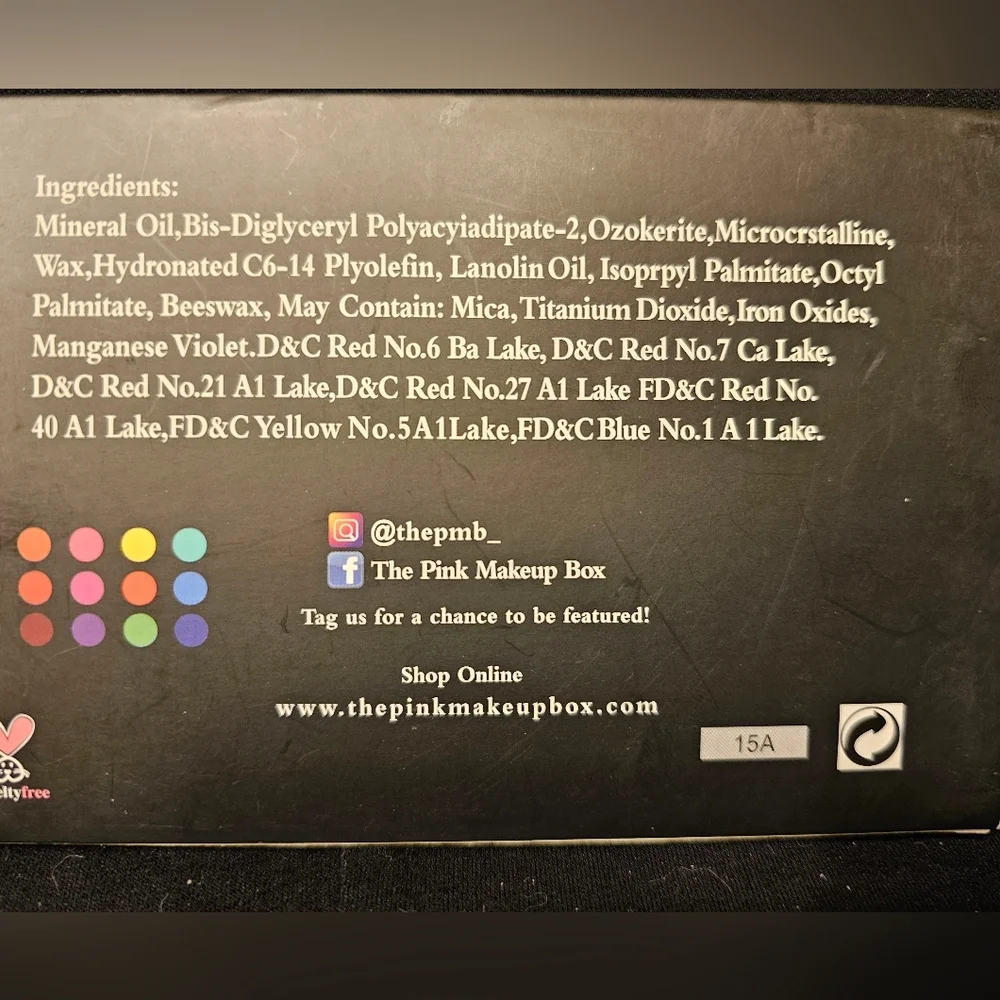 Pink Makeup Box Eye Shadow Palette